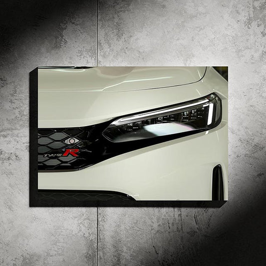 poster métallique honda civic type r fl5 avec néon led