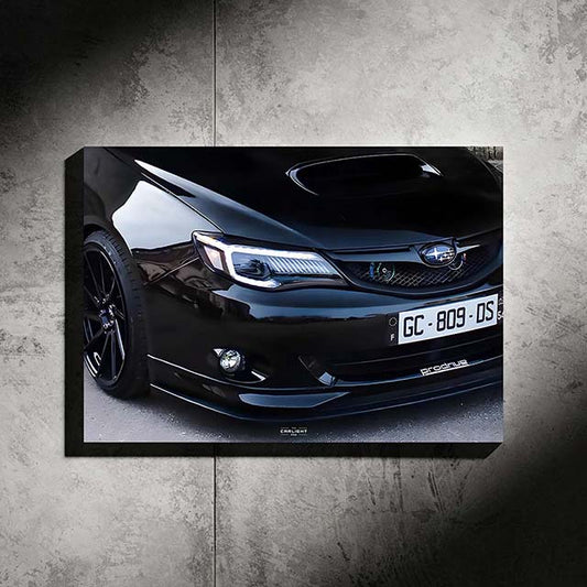 Poster NÉON Subaru Impreza 10 Prodrive (LED blanche) - Fan Edition