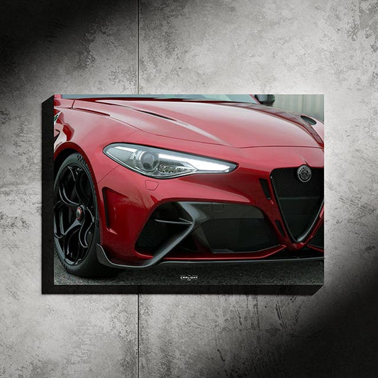poster métallique alfa romeo guila gta avec néon led