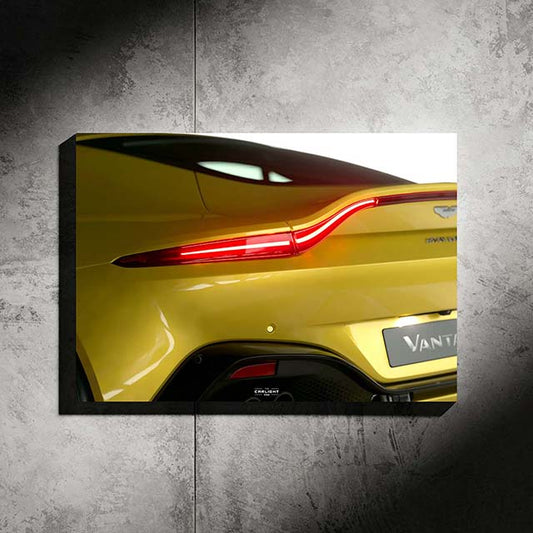 poster métallique Aston Martin vantage avec néon led