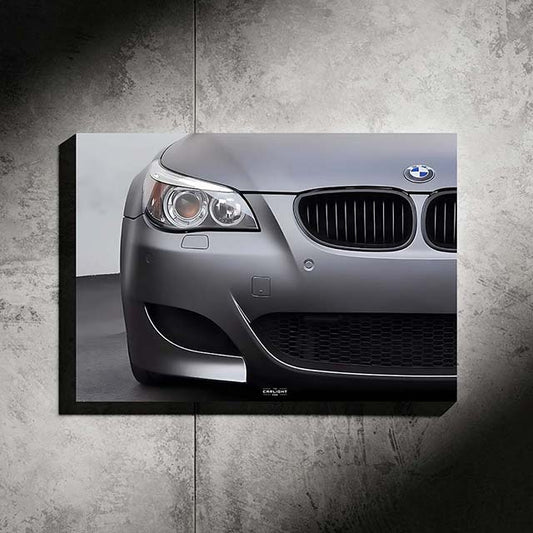 poster métallique bmw m5 e60 V10 avec néon led