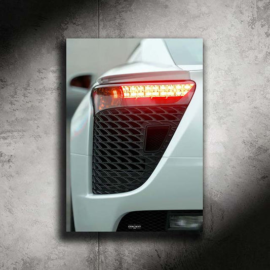 poster métallique Lexus LFA avec néon led