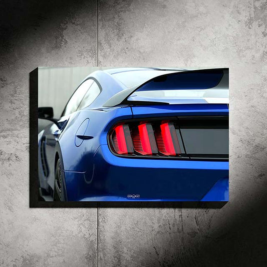 poster métallique ford mustang shelby gt350 r avec néon led