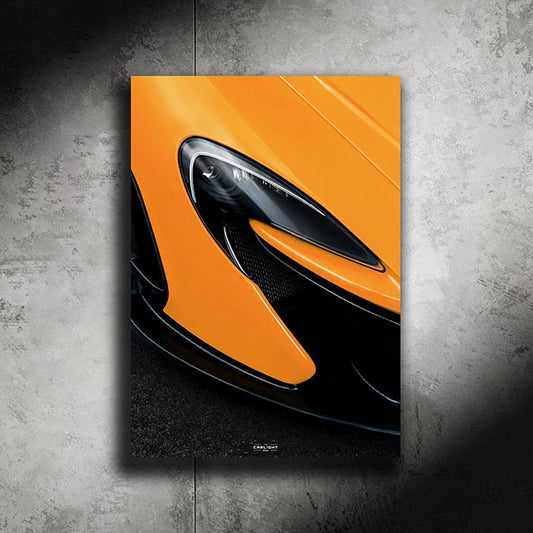 poster métallique mclaren p1 avec néon led