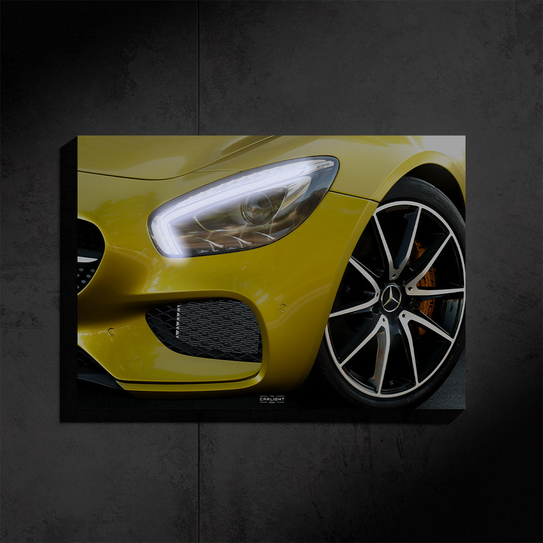 Mercedes AMG GT NEON Poster (White LED) - Première Edition