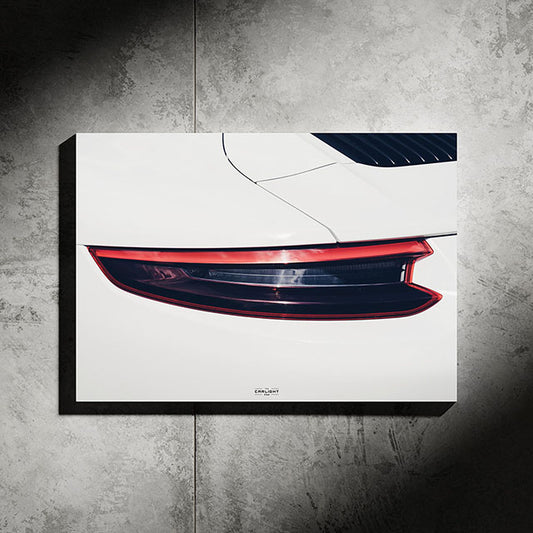 poster métallique porsche 911 avec néon led