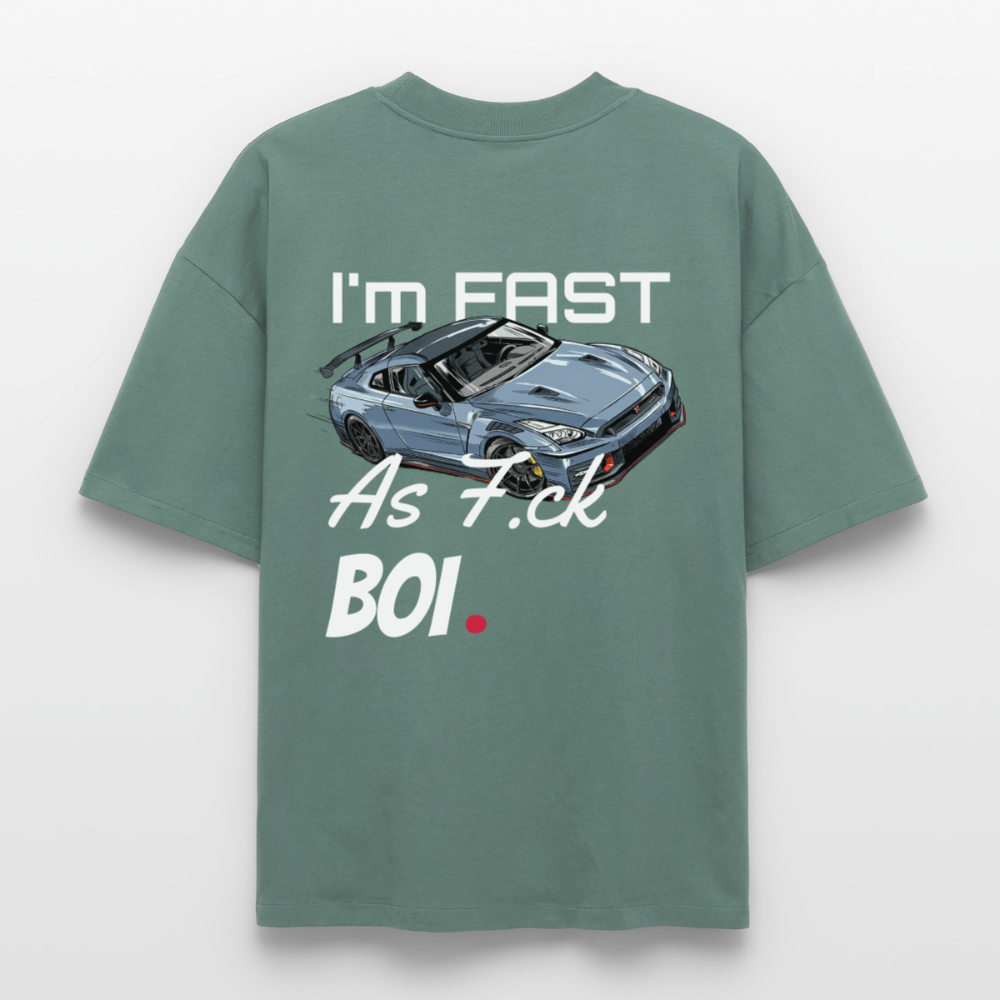T-shirt unisexe épais coupe boxy Stanley/Stella - Fast AF - baie verte