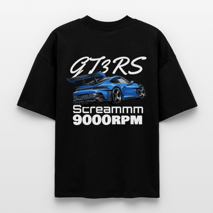 Le T-shirt boxy unisexe - GT3RS Scream - NOIR - noir