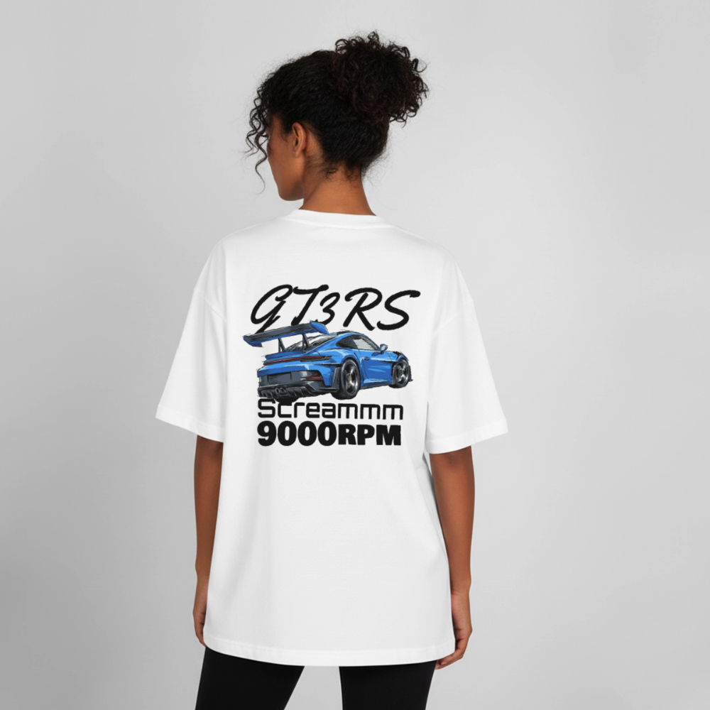 Le T-shirt boxy GT3RS Scream - BLANC - blanc