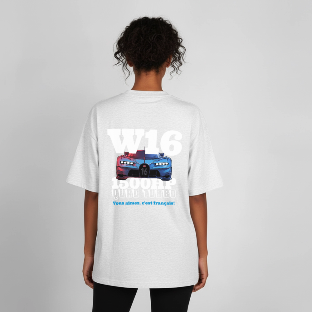 T-shirt unisexe épais coupe boxy Stanley/Stella - W16 - gris chiné frais