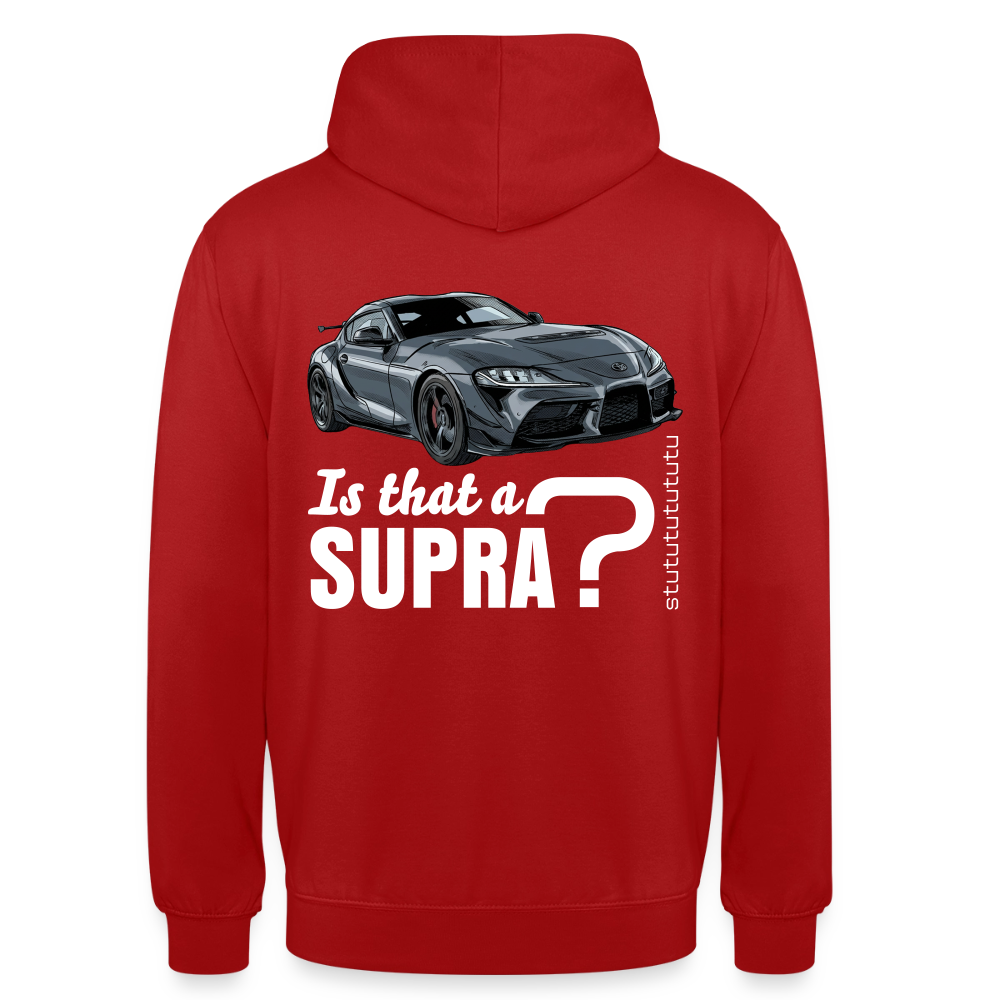 Sweat-shirt à capuche unisexe - Supra ? - rouge
