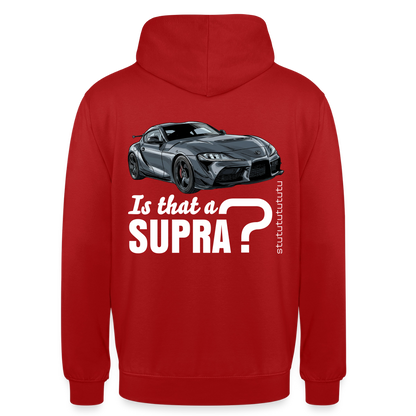 Sweat-shirt à capuche unisexe - Supra ? - rouge