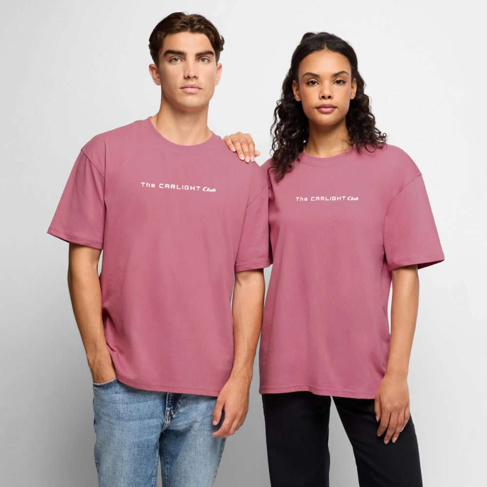 Le T-Shirt unisexe oversize - V12 - ROSE - mauve