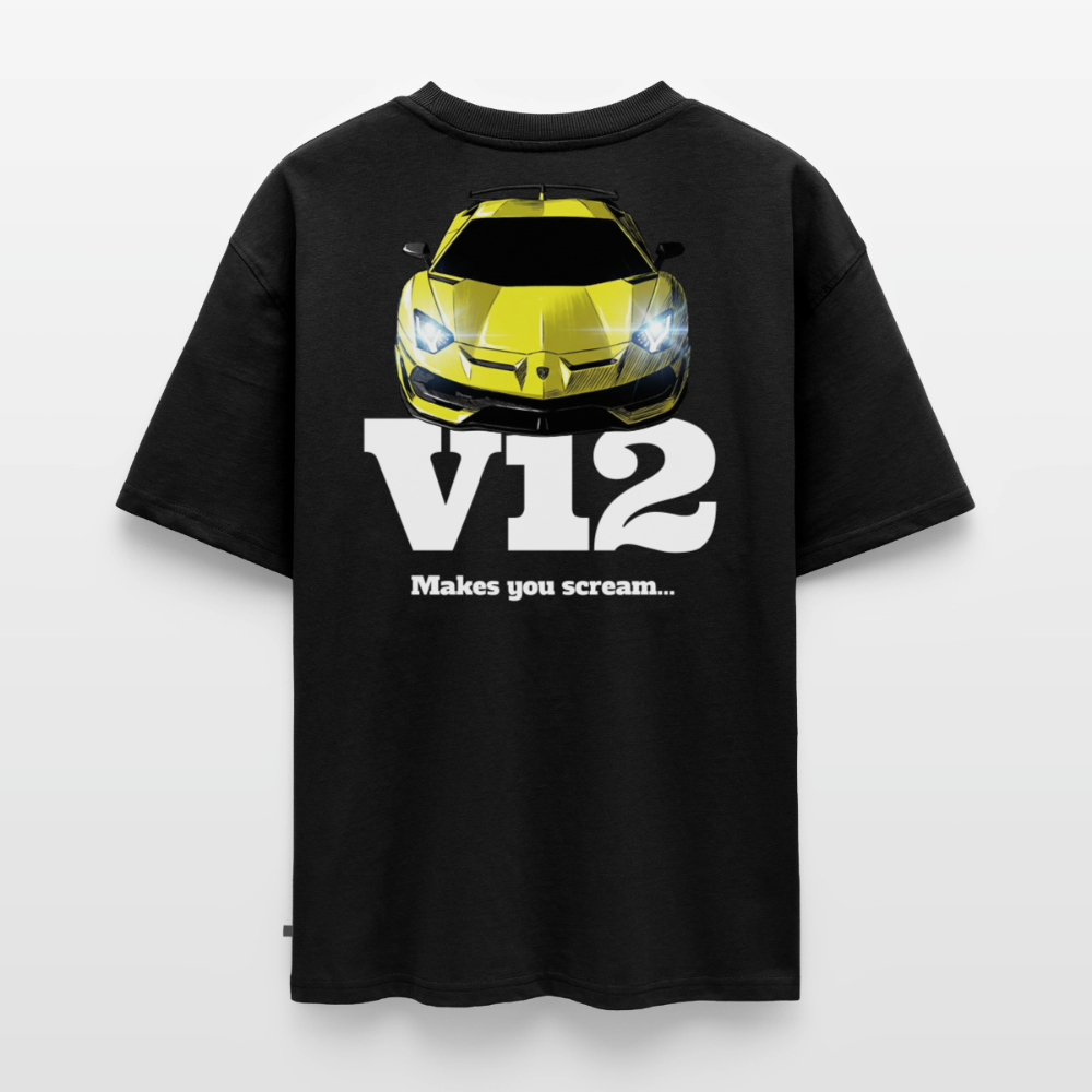 T-Shirt homme oversize - V12 - noir
