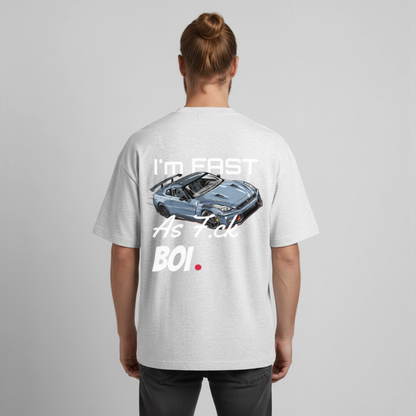 T-shirt unisexe épais coupe boxy Stanley/Stella - Fast AF - gris chiné frais