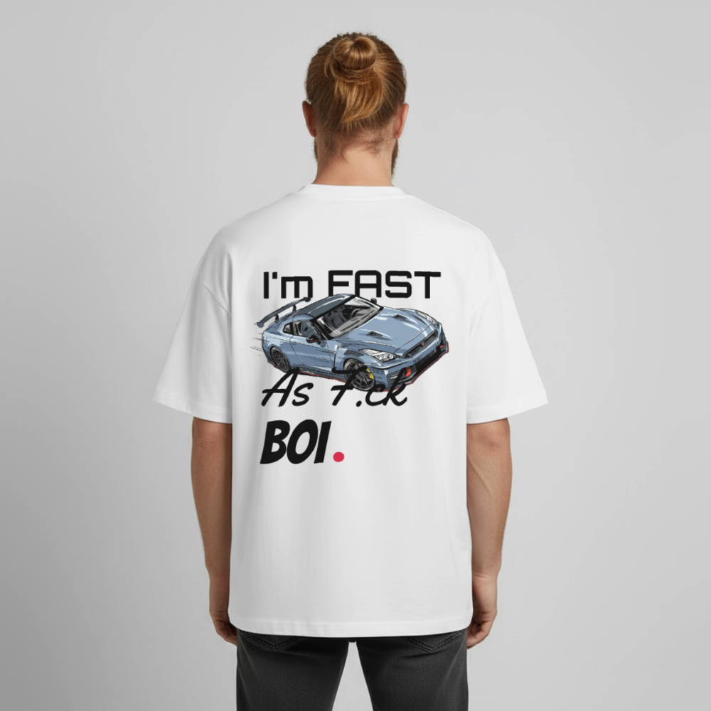 T-shirt unisexe épais coupe boxy Stanley/Stella - Fast AF - blanc