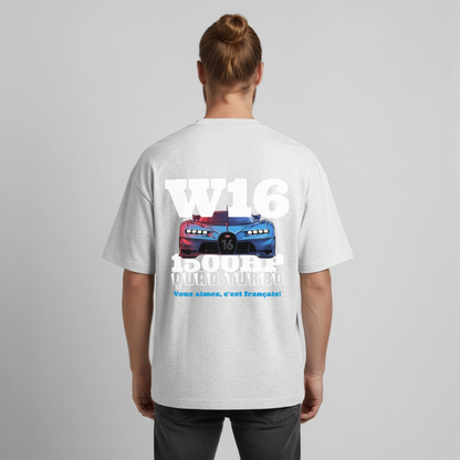 T-shirt unisexe épais coupe boxy Stanley/Stella - W16 - gris chiné frais