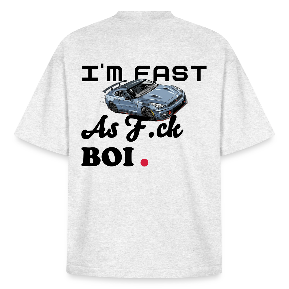 T-shirt unisexe épais coupe boxy Stanley/Stella - Fast AF - gris chiné frais