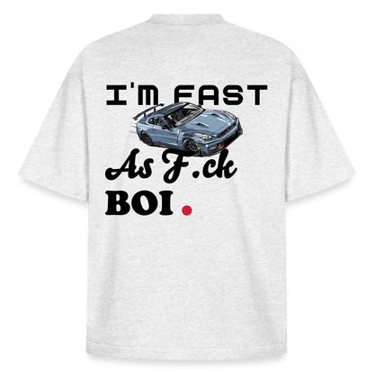 T-shirt unisexe épais coupe boxy Stanley/Stella - Fast AF - gris chiné frais