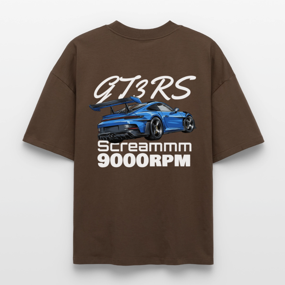 Le T-shirt boxy GT3RS Scream - MARRON - marron foncé