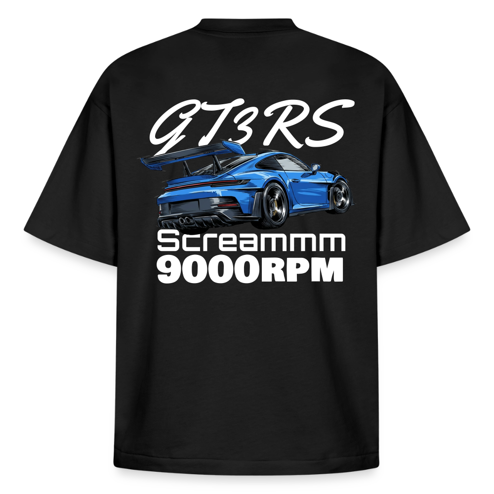 Le T-shirt boxy unisexe - GT3RS Scream - NOIR - noir