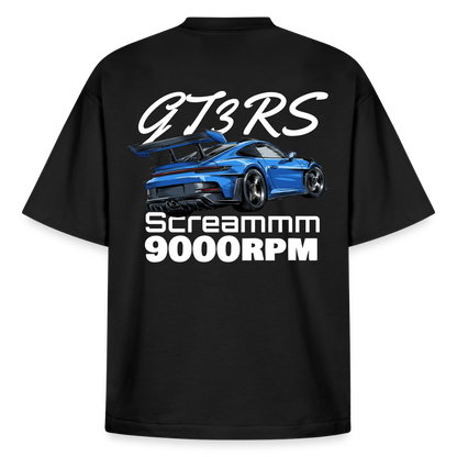 Le T-shirt boxy unisexe - GT3RS Scream - NOIR - noir