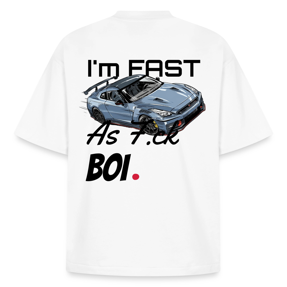 T-shirt unisexe épais coupe boxy Stanley/Stella - Fast AF - blanc