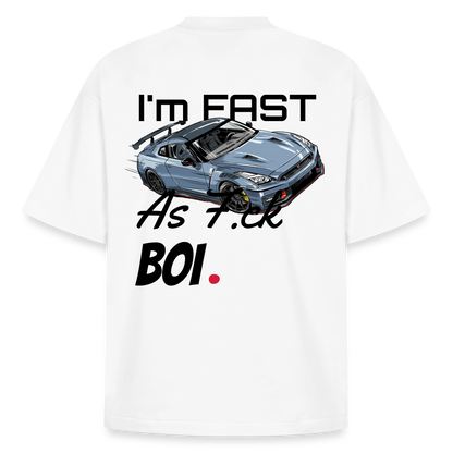 T-shirt unisexe épais coupe boxy Stanley/Stella - Fast AF - blanc
