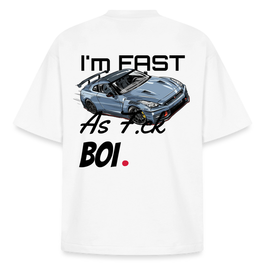 T-shirt unisexe épais coupe boxy Stanley/Stella - Fast AF - blanc