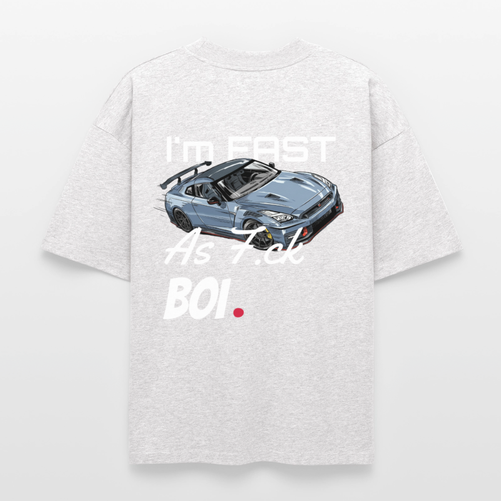 T-shirt unisexe épais coupe boxy Stanley/Stella - Fast AF - gris chiné frais