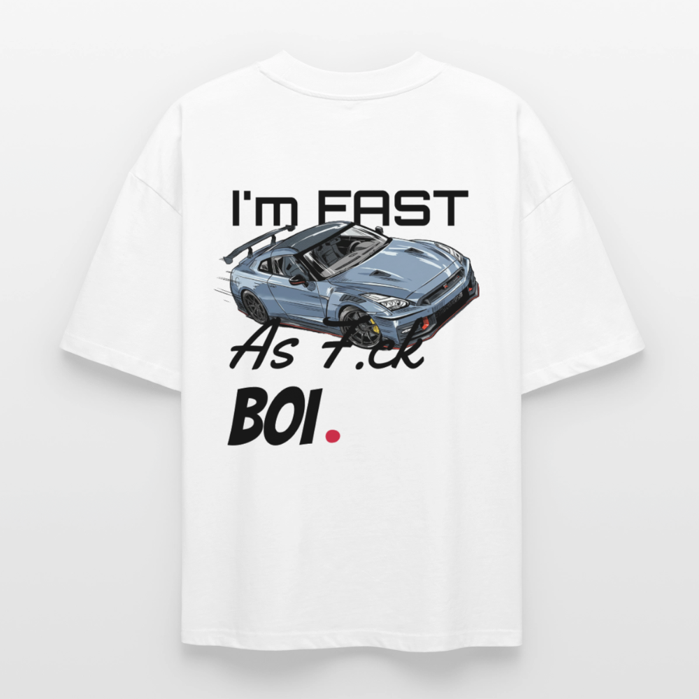 T-shirt unisexe épais coupe boxy Stanley/Stella - Fast AF - blanc