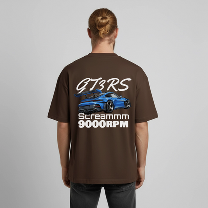 Le T-shirt boxy GT3RS Scream - MARRON - marron foncé