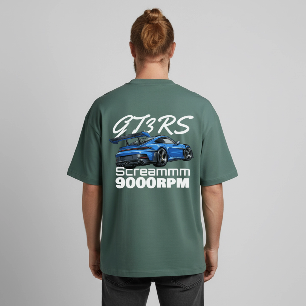 Le T-shirt boxy GT3RS Scream - VERT BAIE - baie verte