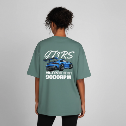 Le T-shirt boxy GT3RS Scream - VERT BAIE - baie verte