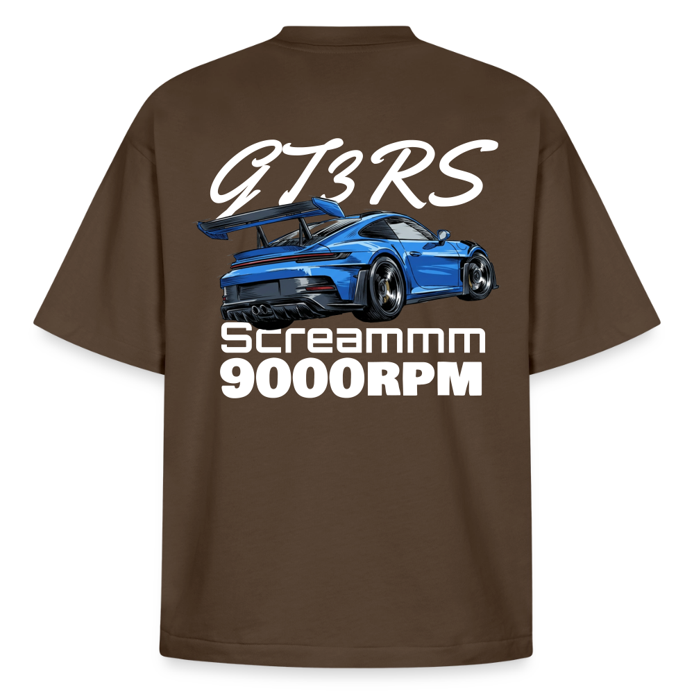 Le T-shirt boxy GT3RS Scream - MARRON - marron foncé