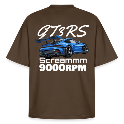 Le T-shirt boxy GT3RS Scream - MARRON - marron foncé