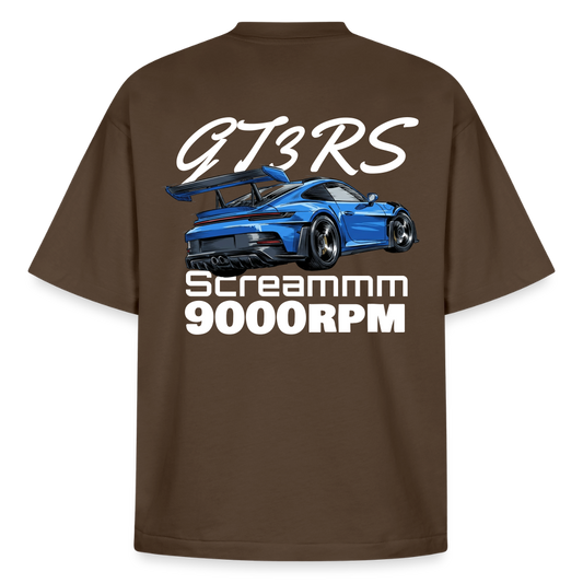 Le T-shirt boxy GT3RS Scream - MARRON - marron foncé