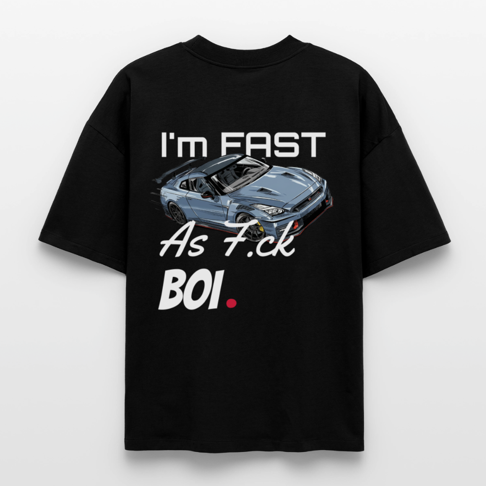 T-shirt unisexe épais coupe boxy Stanley/Stella - Fast AF - noir