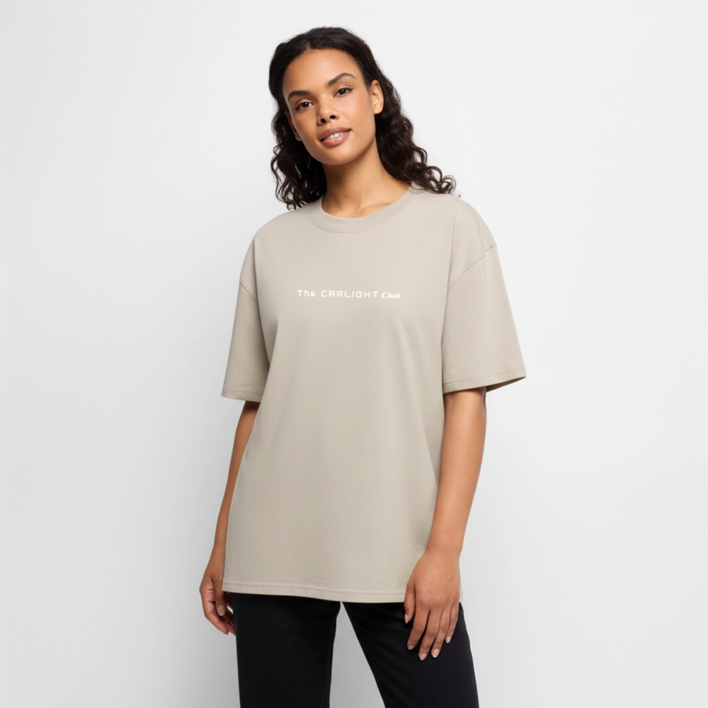 T-Shirt unisexe oversize - V12 - NOIR - beige