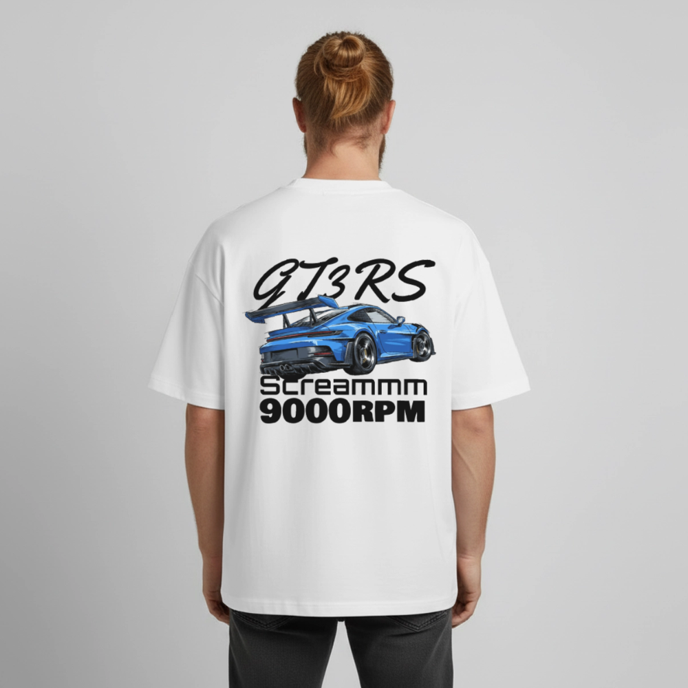 Le T-shirt boxy GT3RS Scream - BLANC - blanc