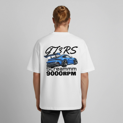 Le T-shirt boxy GT3RS Scream - BLANC - blanc