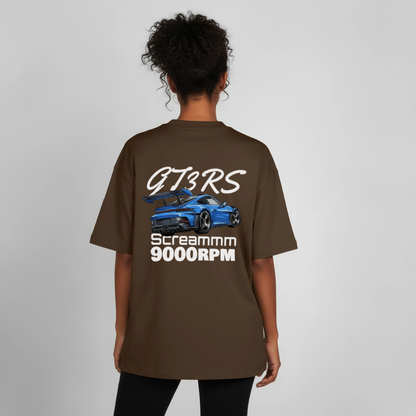 Le T-shirt boxy GT3RS Scream - MARRON - marron foncé
