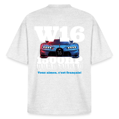 T-shirt unisexe épais coupe boxy Stanley/Stella - W16 - gris chiné frais