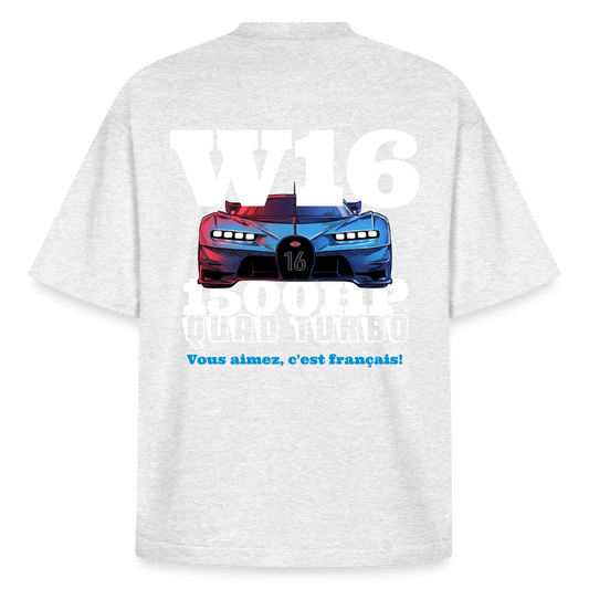 T-shirt unisexe épais coupe boxy Stanley/Stella - W16 - gris chiné frais