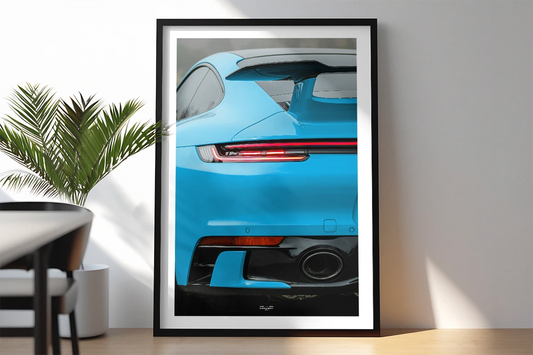 Poster Papier - Porsche 911 Turbo Type 992
