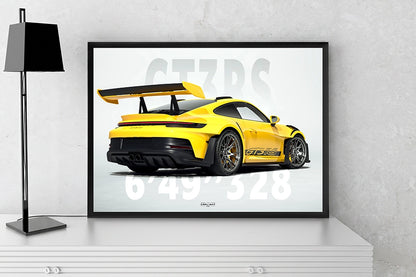 Plakat papierowy – Porsche 911 GT3 RS