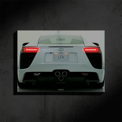 Poster NÉON Lexus LFA wide (LED rouge)