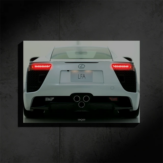 Poster NÉON Lexus LFA wide (LED rouge)