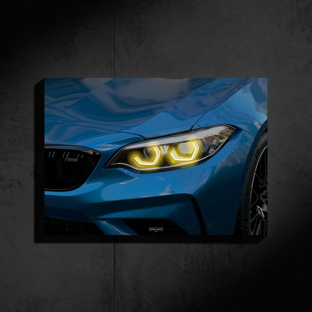 BMW M2 Competition NEON Poster (Yellow LED) - First Edition