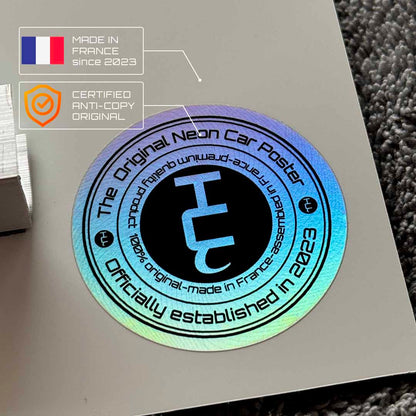 Lamborghini Aventador SVJ NEON Poster (Red LED) - Fan Edition